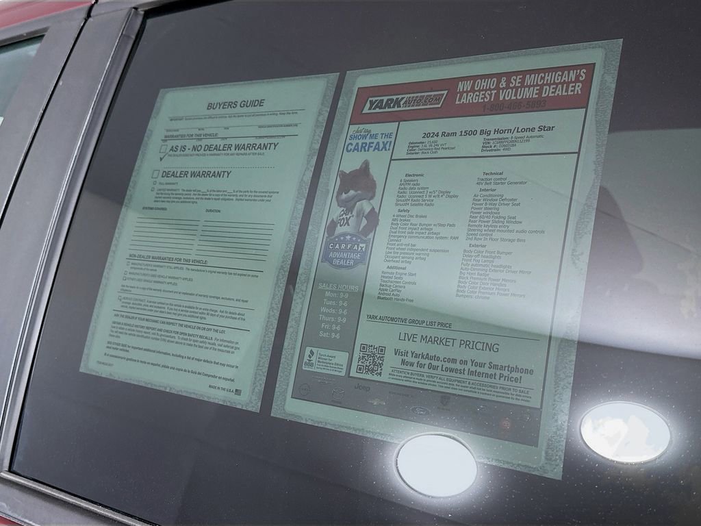 Certified 2024 RAM 1500 Big Horn image 16