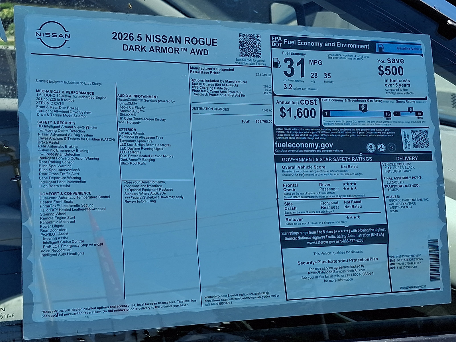 New 2026 Nissan Rogue Dark Armor AWD/4WD image 21
