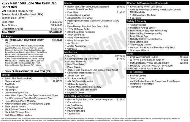Used 2022 RAM 1500 Lone Star image 2