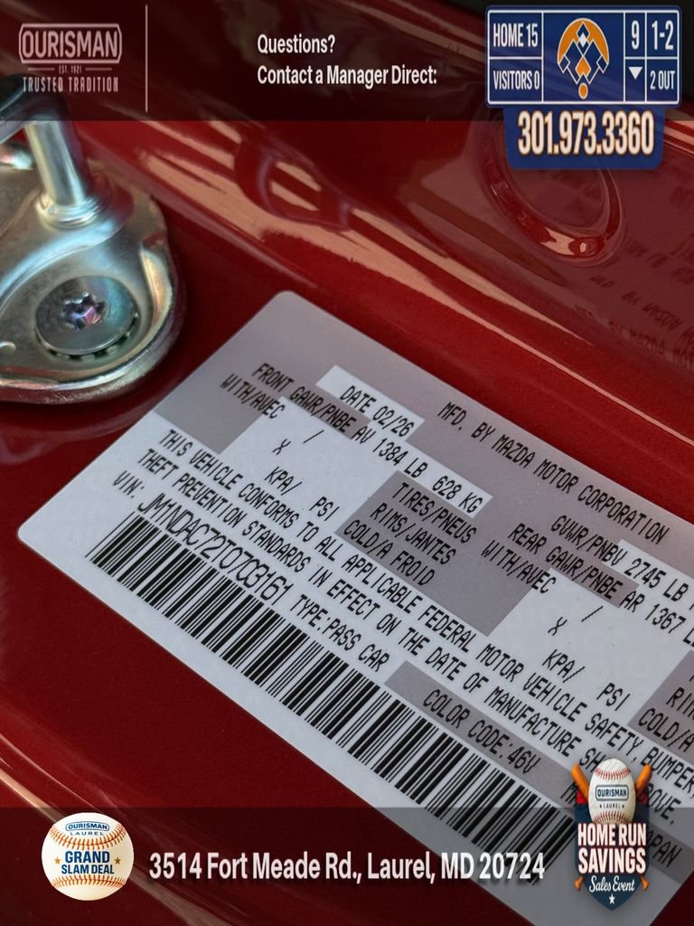 New 2026 MAZDA MX-5 Miata Club RWD image 29