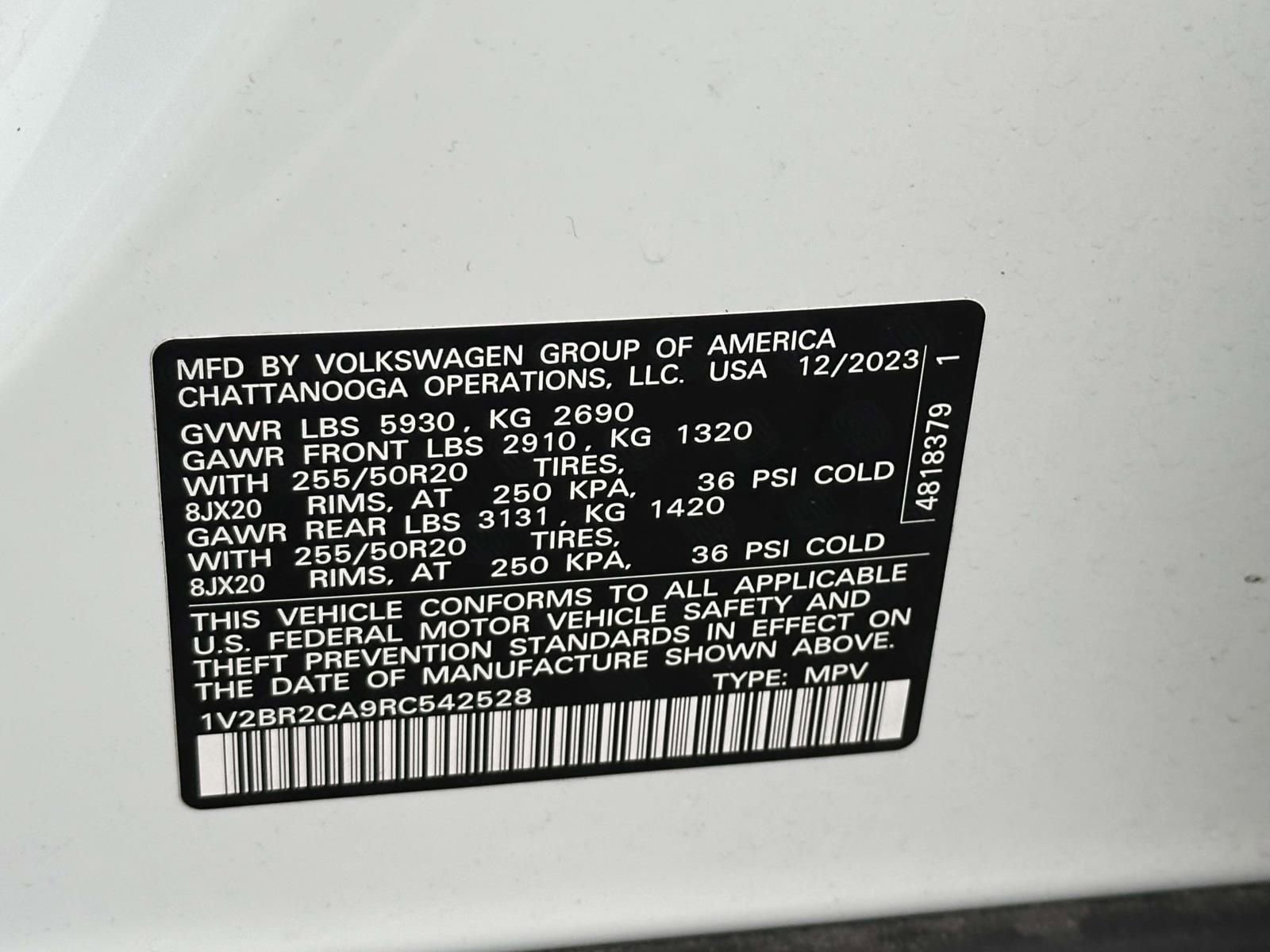 Certified 2024 Volkswagen Atlas SEL image 10
