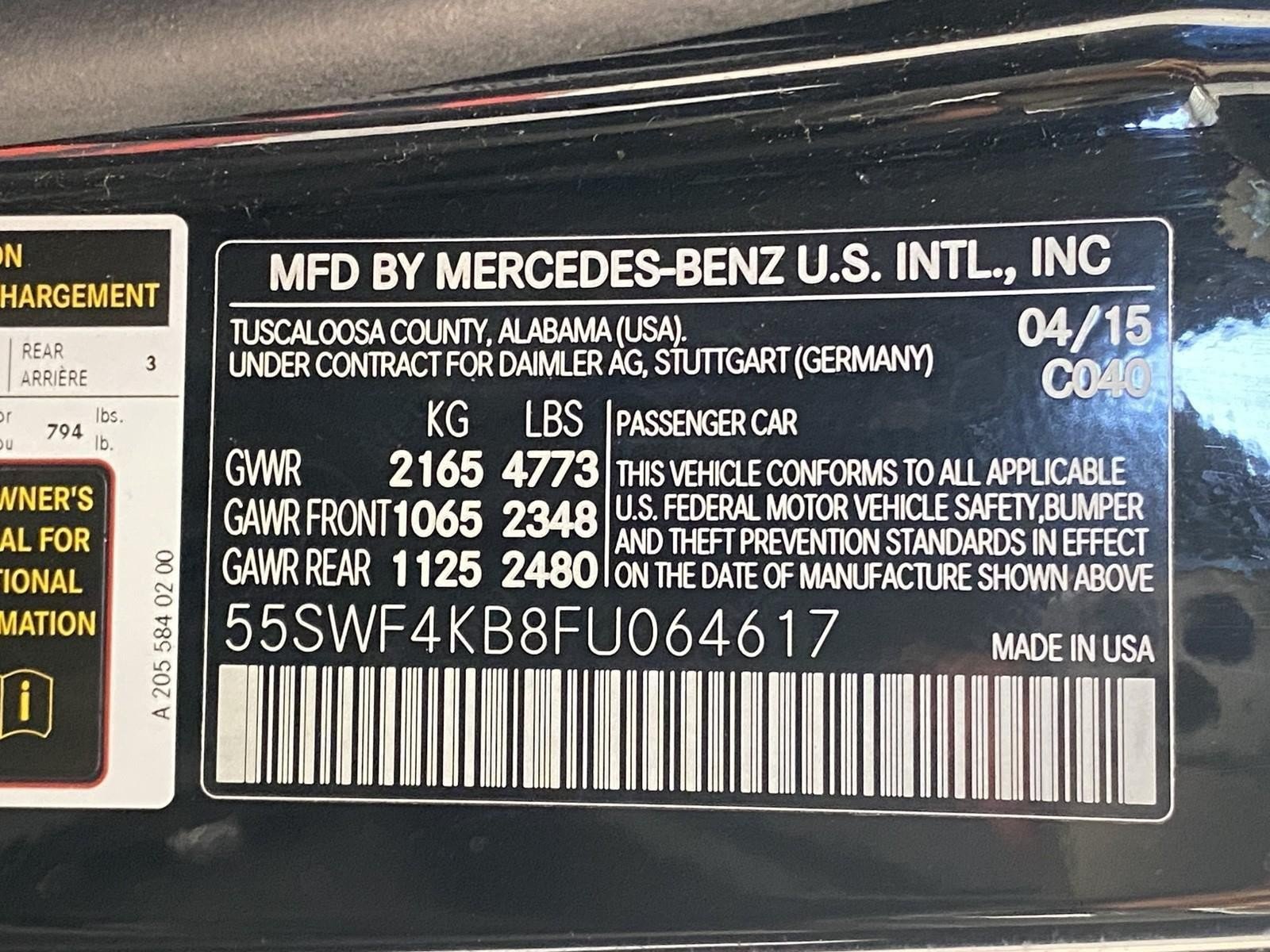 Used 2015 Mercedes-Benz C 300 4MATIC Sedan image 29