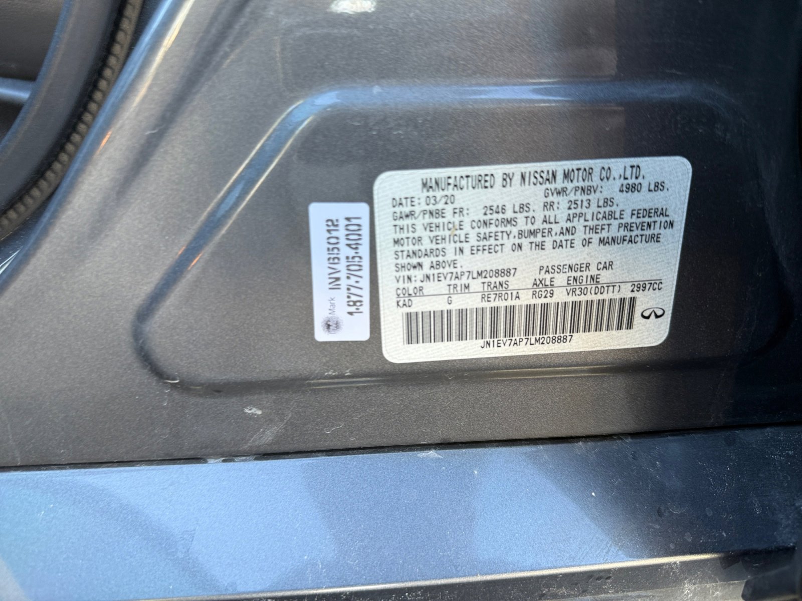 Used 2020 INFINITI Q50 Sport w/ Proactive Package image 25