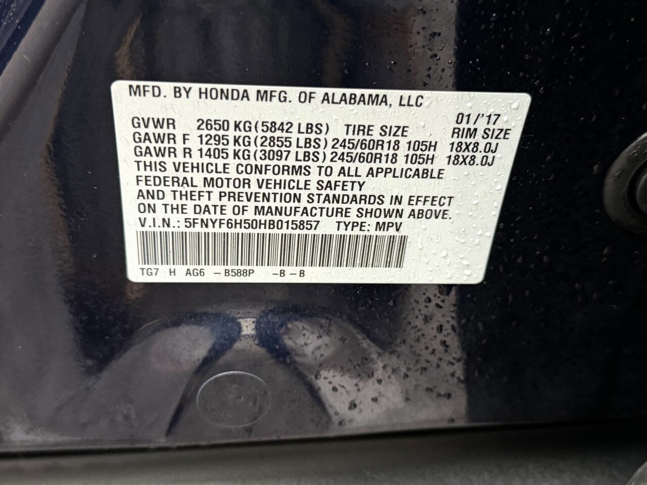 Used 2017 Honda Pilot EX-L image 8