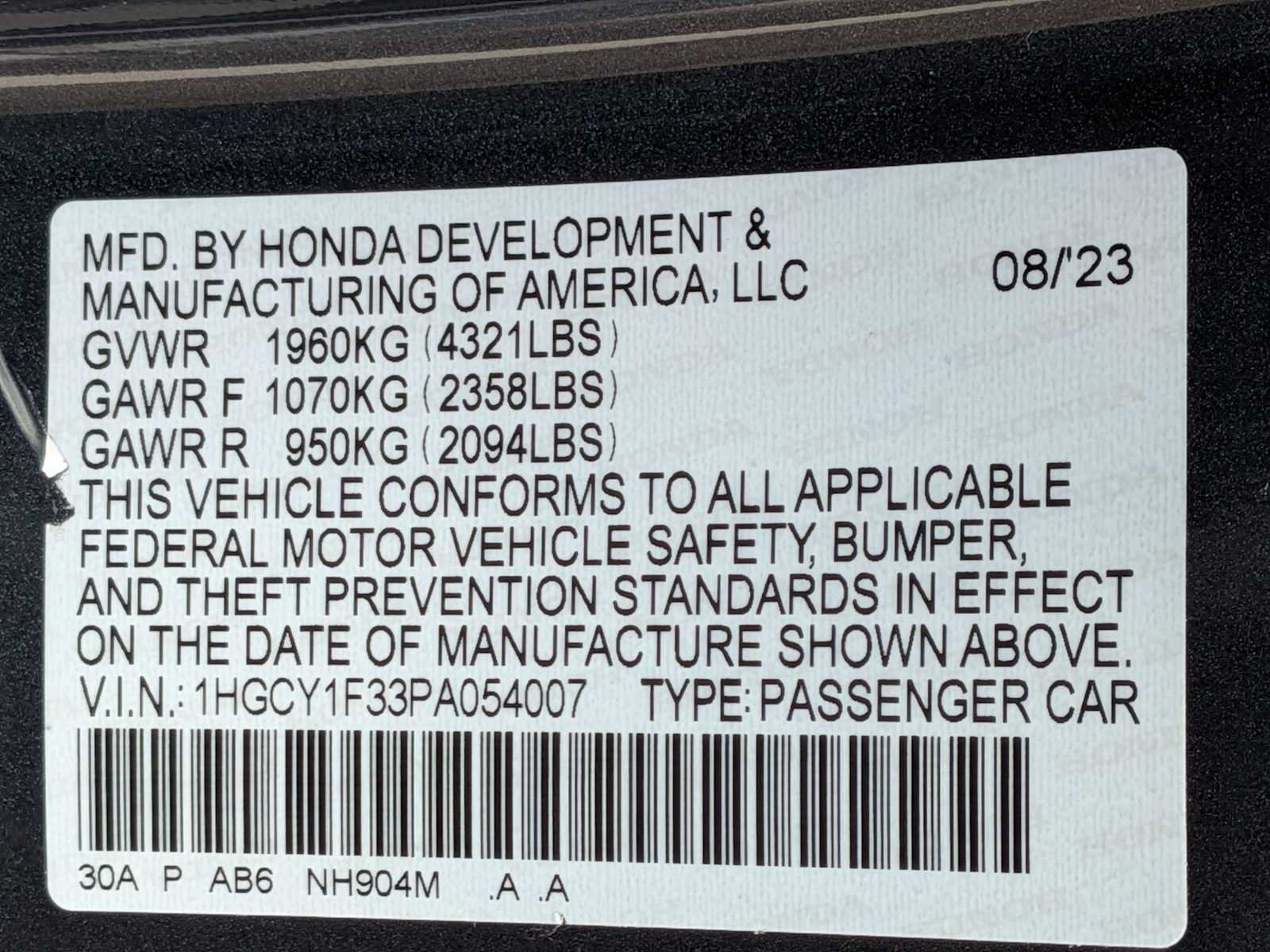 Certified 2023 Honda Accord EX image 33