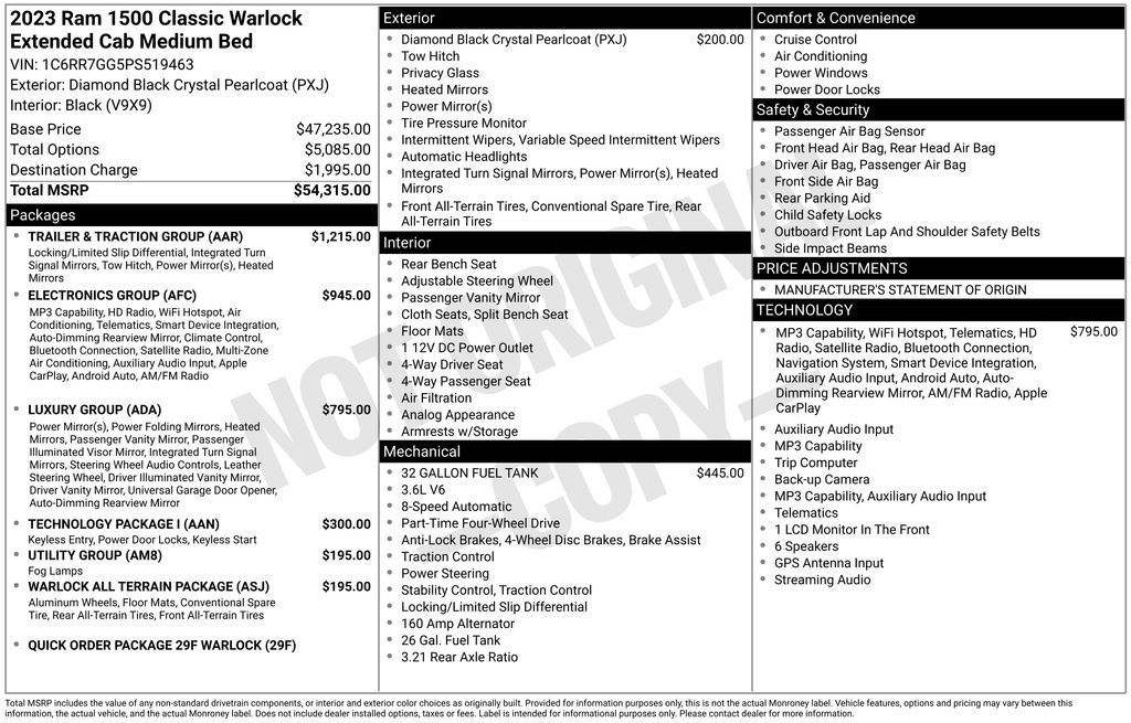 Used 2023 RAM 1500 Classic Warlock w/ Trailer & Traction Group AWD/4WD image 43