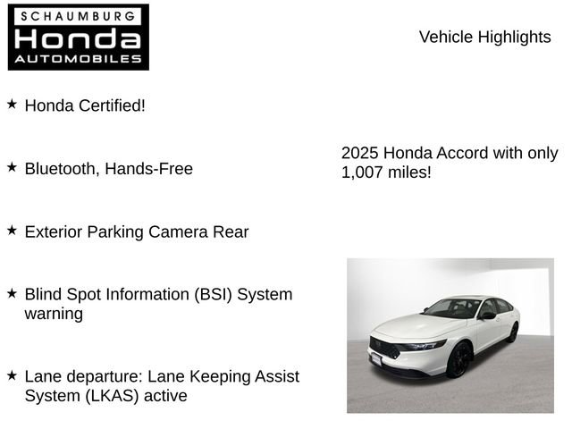 Certified 2025 Honda Accord SE image 7
