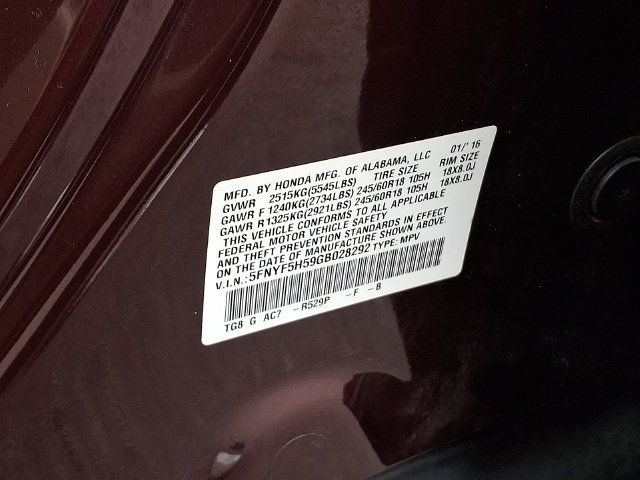 Used 2016 Honda Pilot EX-L image 31