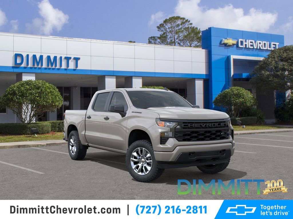 New 2026 Chevrolet Silverado 1500 Custom w/ LPO, Dark Essentials Package RWD image 1