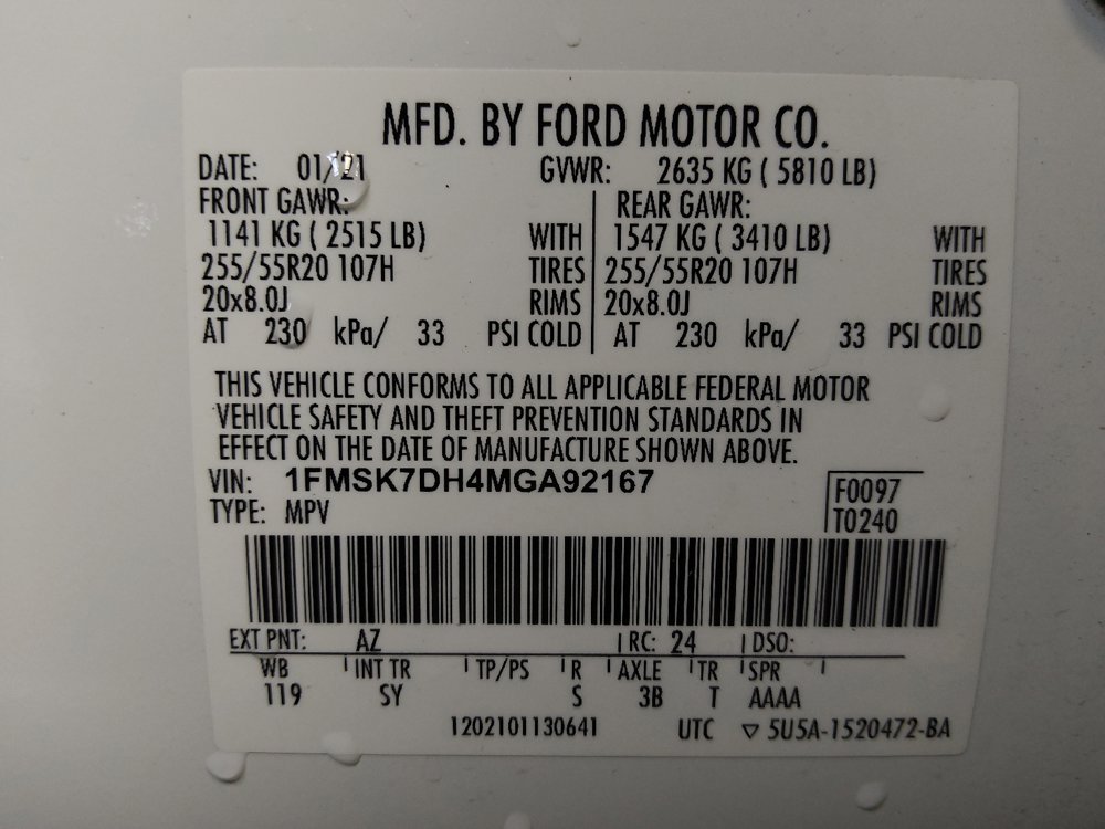 Used 2021 Ford Explorer XLT w/ Equipment Group 202A RWD image 33