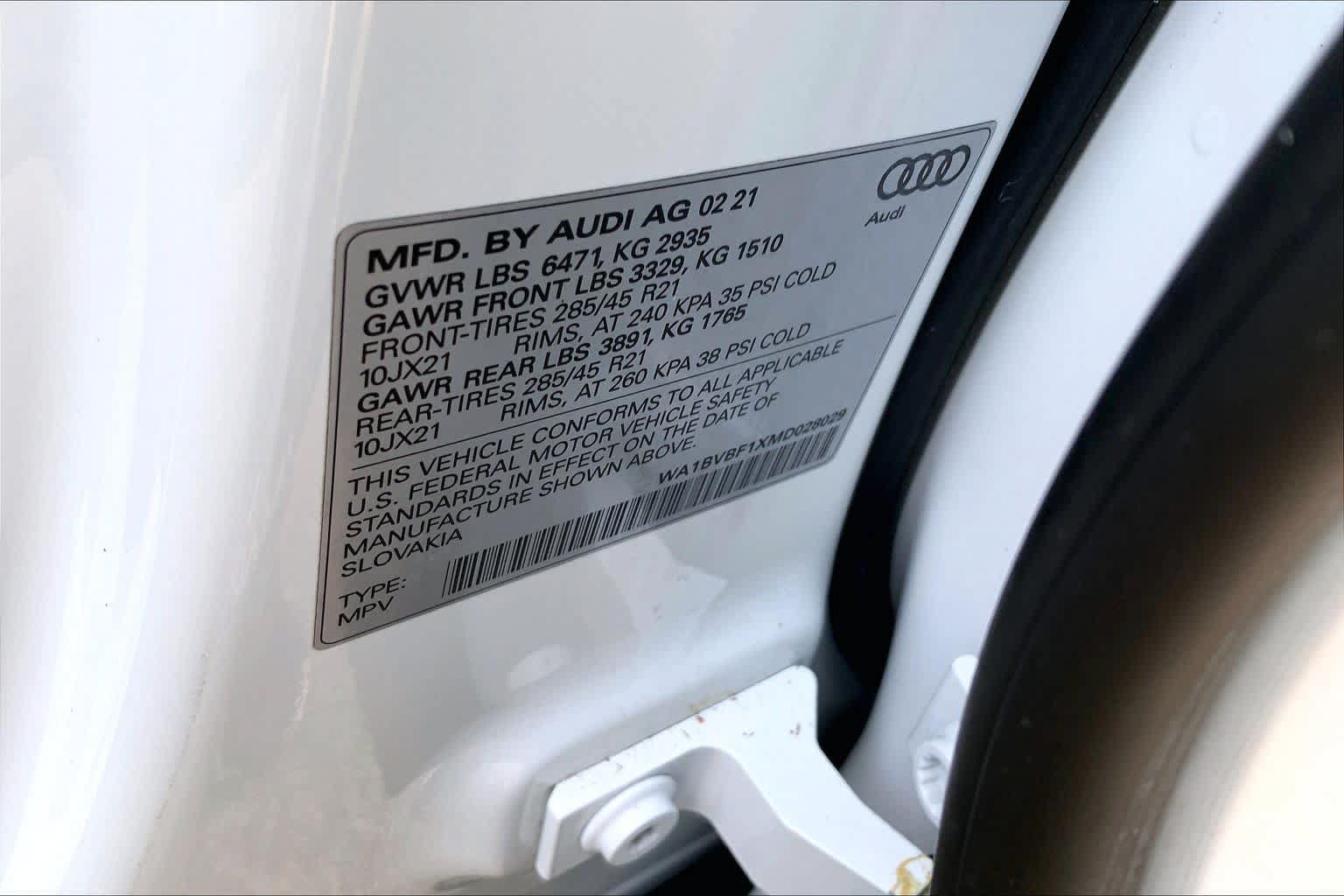 Used 2021 Audi Q8 Premium Plus w/ Premium Plus Package AWD/4WD image 31