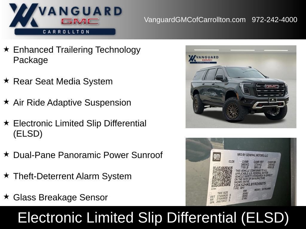 New 2026 GMC Yukon XL AT4 w/ AT4 Premium Plus Package AWD/4WD image 14