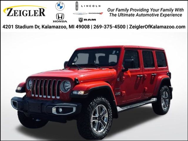 Used 2021 Jeep Wrangler Unlimited Sahara w/ Uconnect 4C Nav & Sound Group