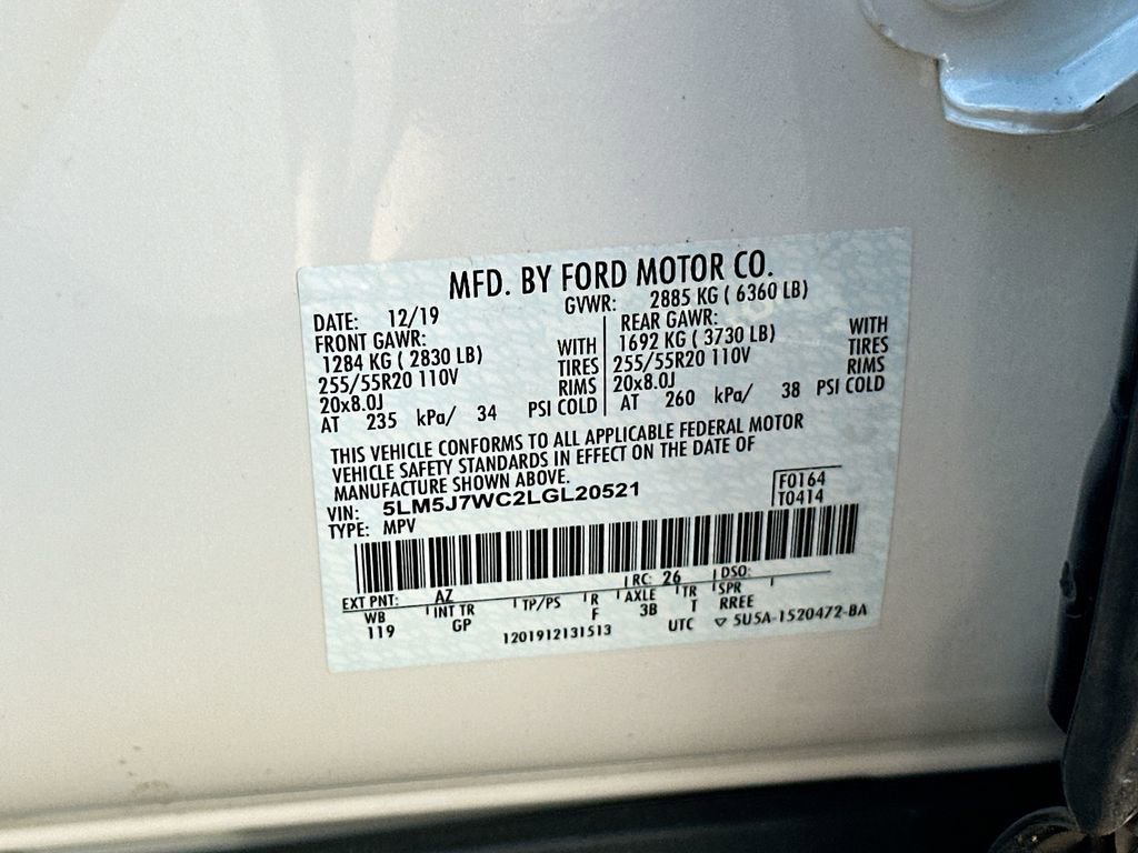 Used 2020 Lincoln Aviator Reserve w/ Elements Package Plus image 27