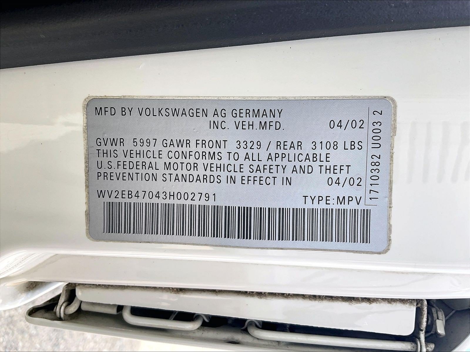 Used 2003 Volkswagen Eurovan Camper FWD image 31