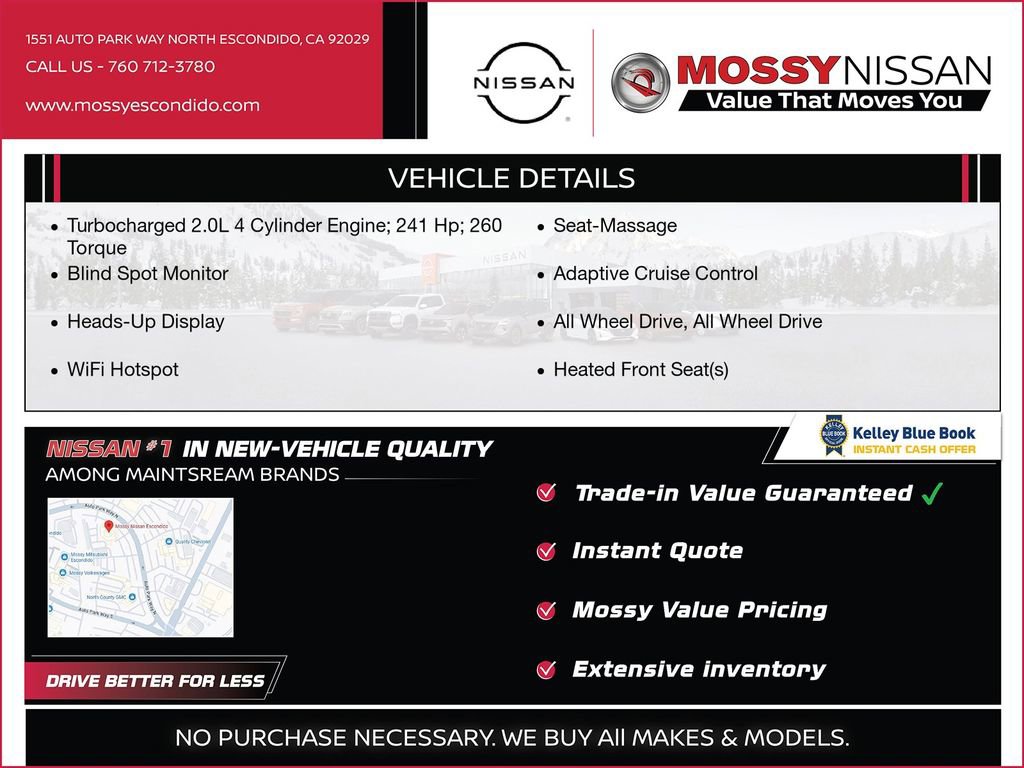 New 2026 Nissan Murano Platinum w/ Cargo Package AWD/4WD image 3