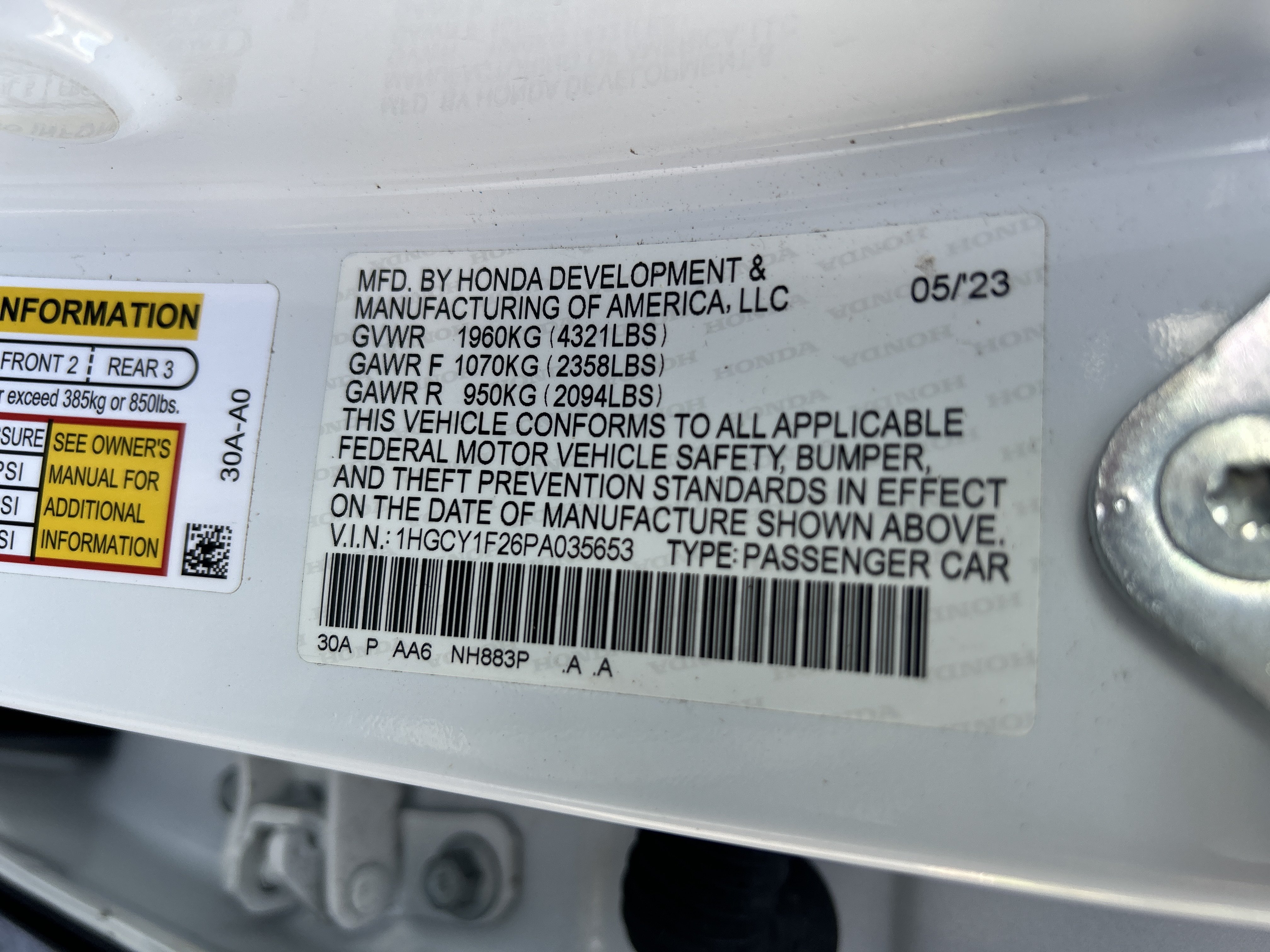 Certified 2023 Honda Accord LX image 36
