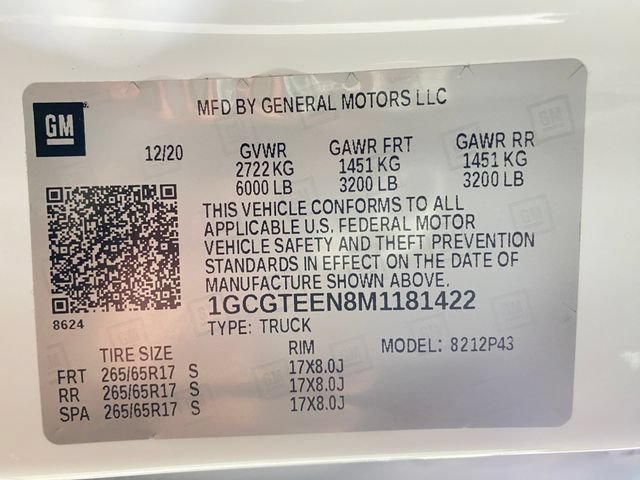 Certified 2021 Chevrolet Colorado ZR2 AWD/4WD image 33
