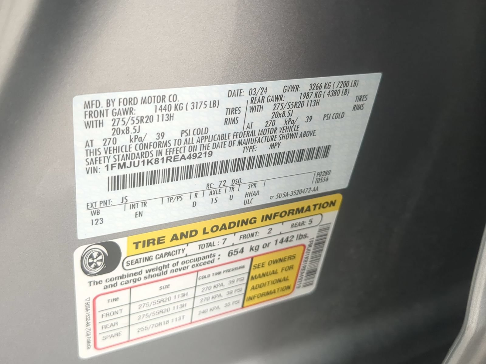 Certified 2024 Ford Expedition Limited RWD image 39