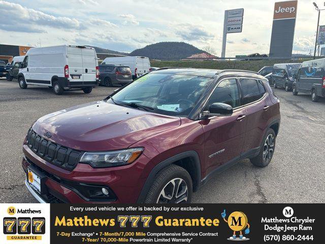 Certified 2022 Jeep Compass Limited AWD/4WD image 1