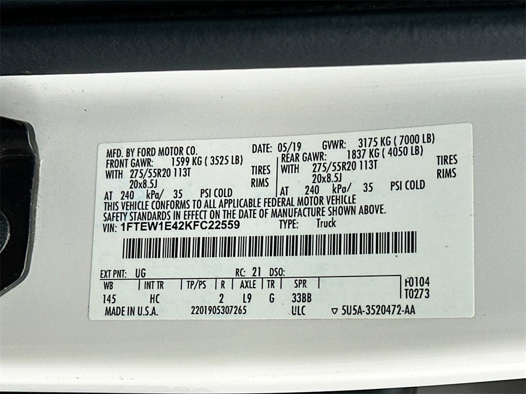 Certified 2019 Ford F150 Lariat image 27