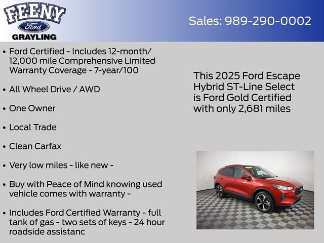 Used 2025 Ford Escape ST-Line Select w/ Tech Pack #1 AWD/4WD image 5