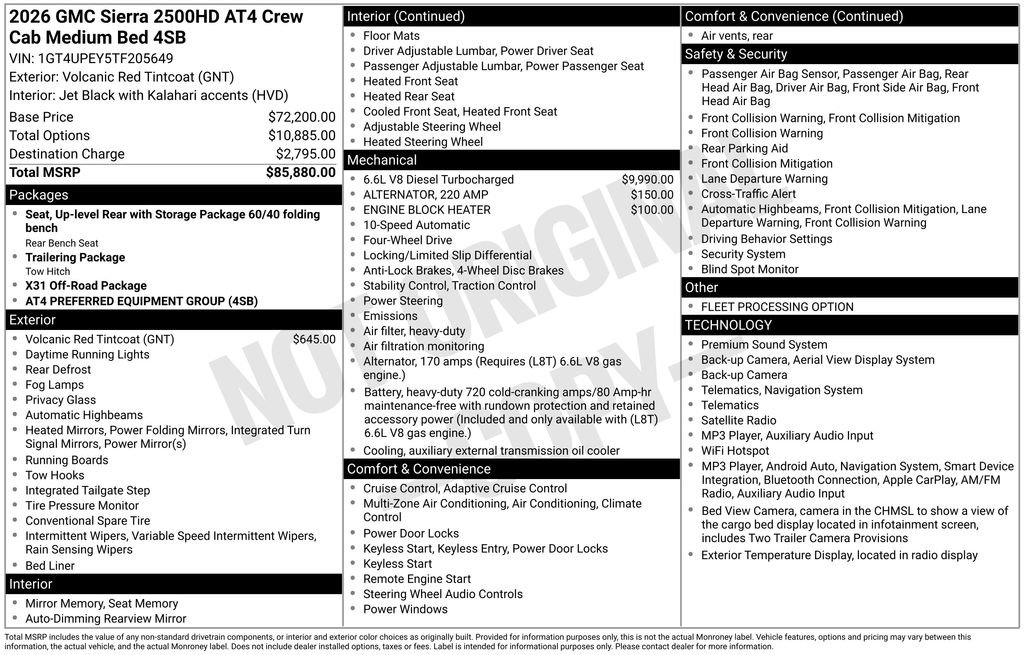 Used 2026 GMC Sierra 2500 AT4 AWD/4WD image 41