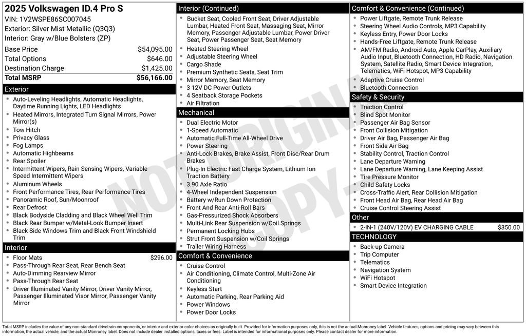 Used 2025 Volkswagen ID.4 Pro S AWD/4WD image 6