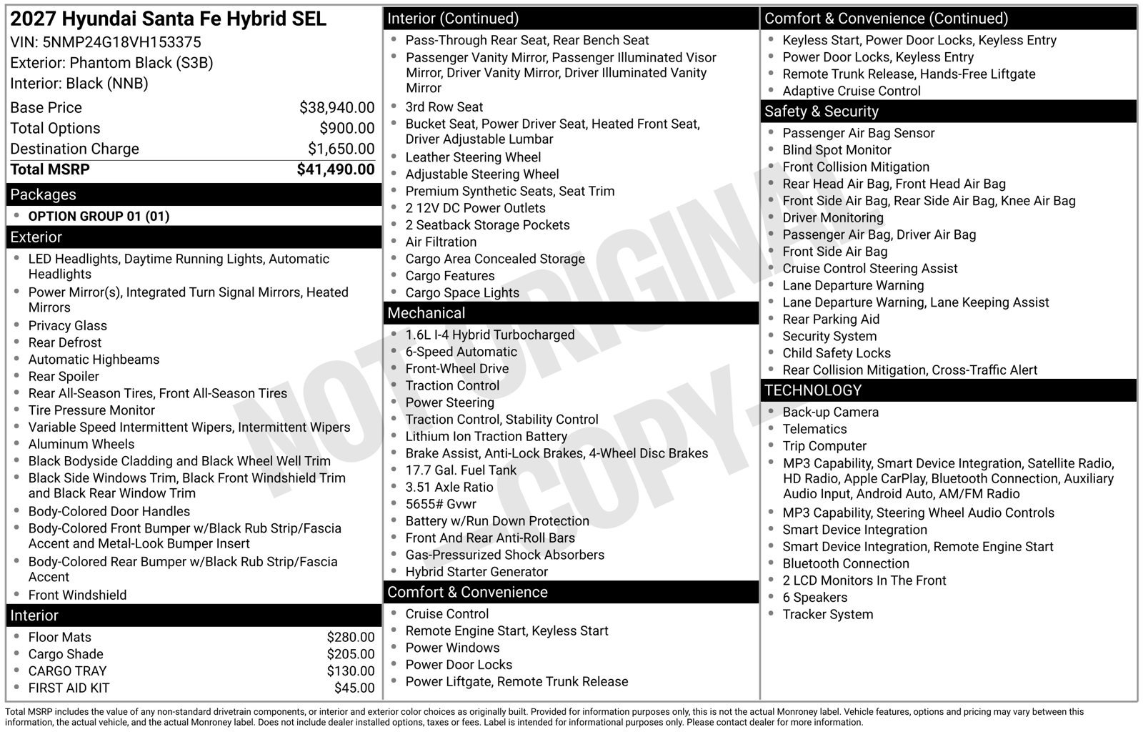 New 2027 Hyundai Santa Fe SEL FWD image 4