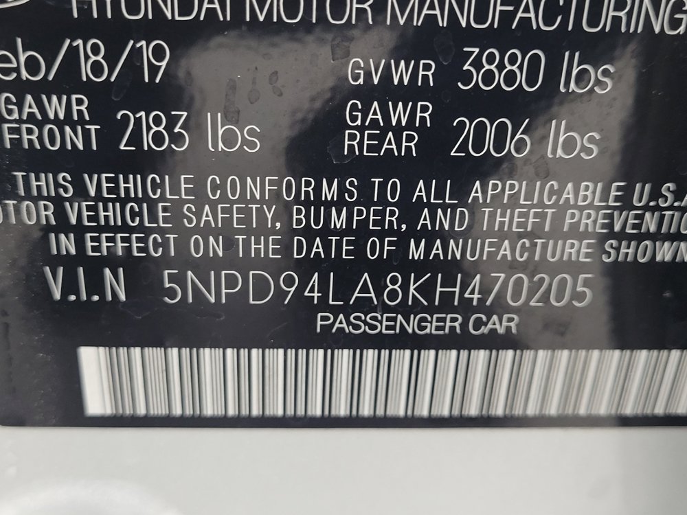 Used 2019 Hyundai Elantra ECO w/ Cargo Package FWD image 33