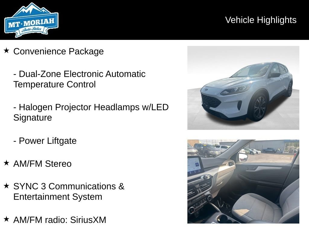 Used 2022 Ford Escape SE w/ SE Sport Appearance Package image 12