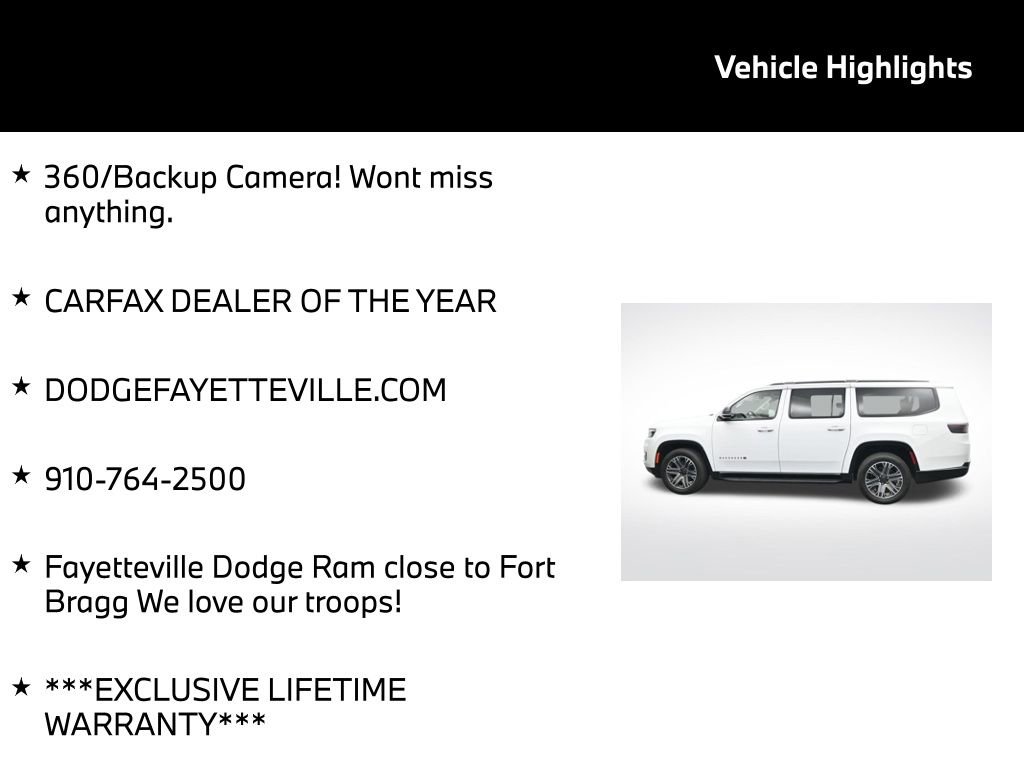 Used 2024 Jeep Wagoneer L Series II w/ Flexible Seating Group image 5