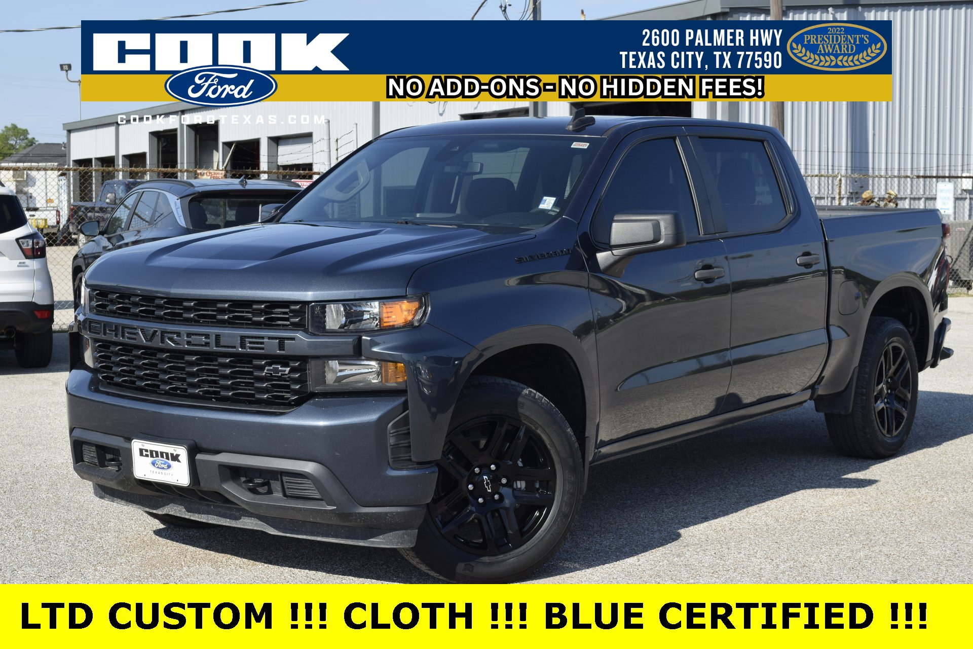 Used 2022 Chevrolet Silverado 1500 Custom w/ LPO, Blackout Package