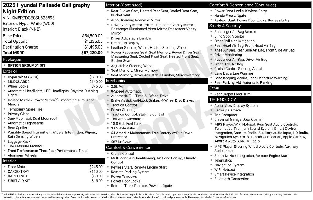 Certified 2025 Hyundai Palisade Calligraphy AWD/4WD image 5