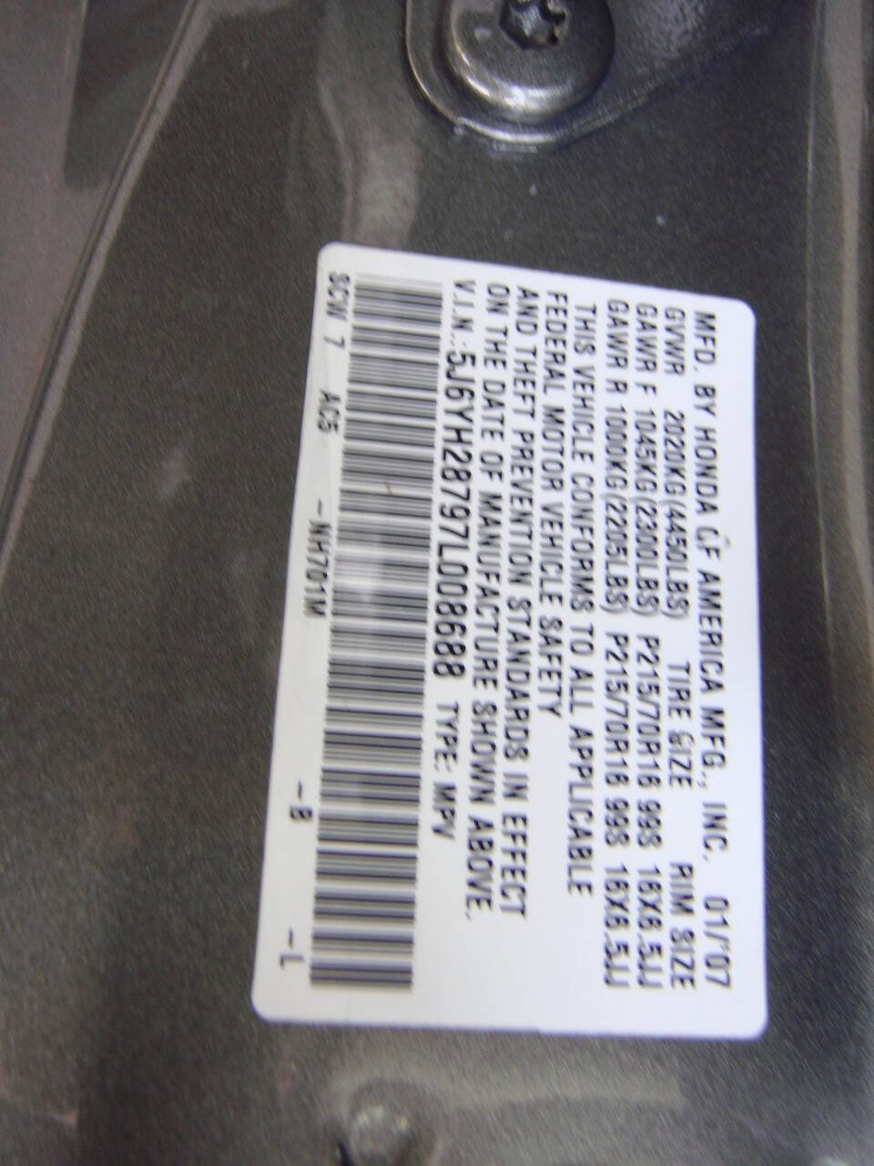 Used 2007 Honda Element EX image 18