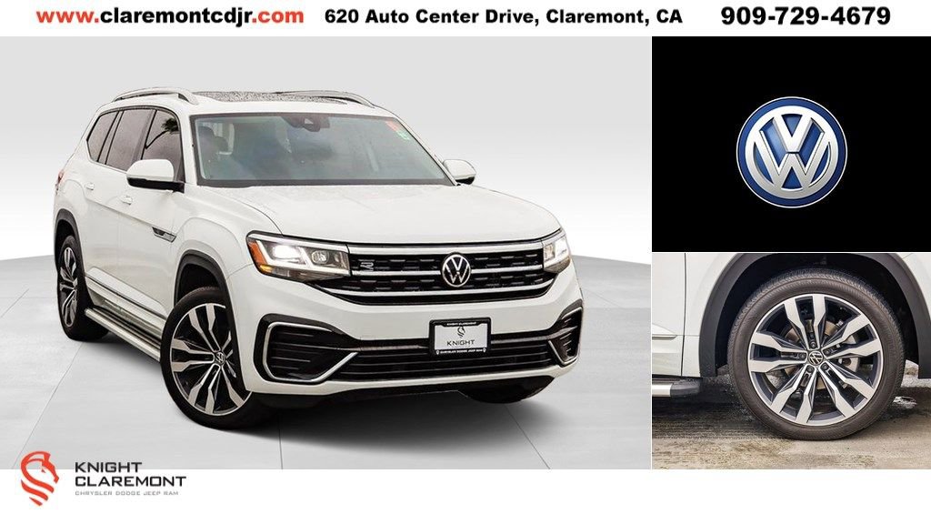 Used 2021 Volkswagen Atlas SEL R-Line w/ MDO Package (Bench Seat)