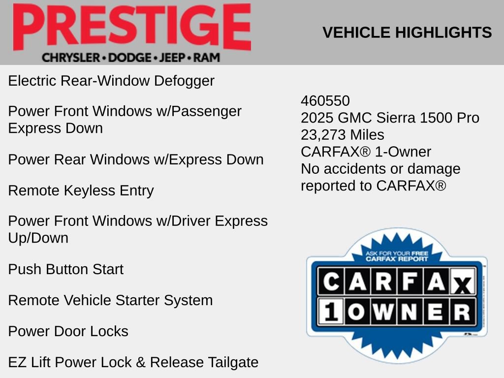 Used 2025 GMC Sierra 1500 Pro w/ Graphite Edition RWD image 10