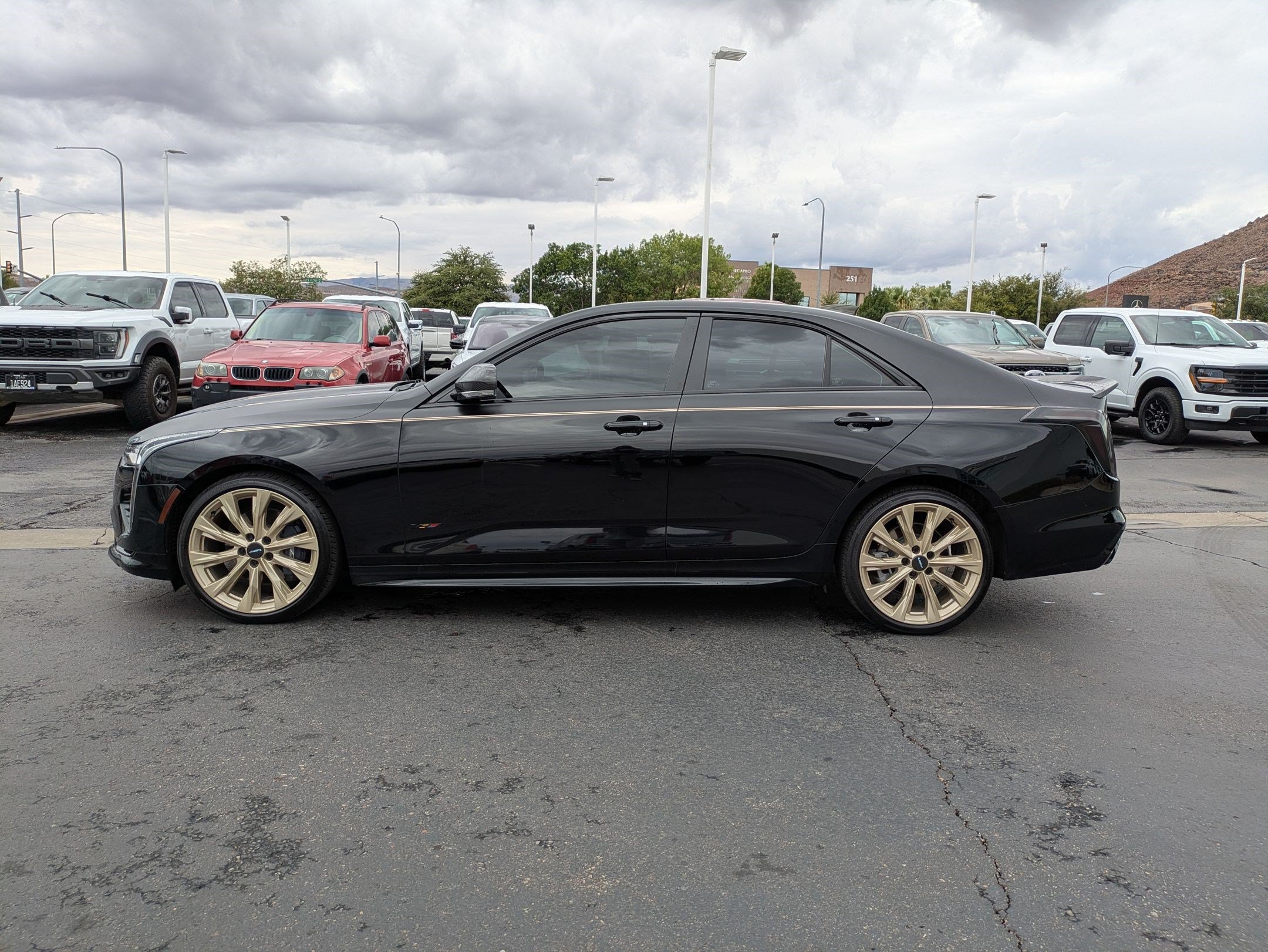 Used 2024 Cadillac CT4 V w/ LPO, ONYX Package AWD/4WD image 6