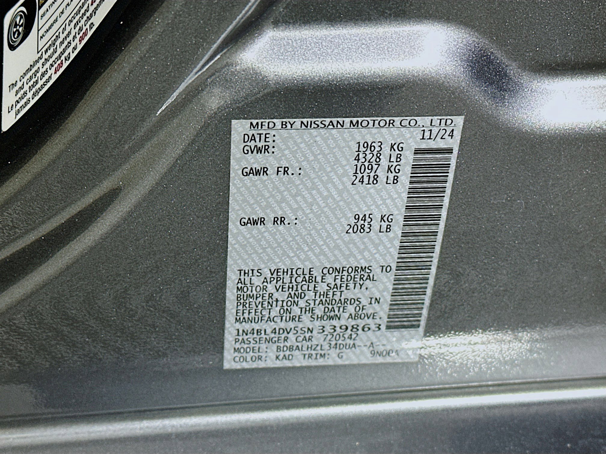 Used 2025 Nissan Altima 2.5 SV image 12