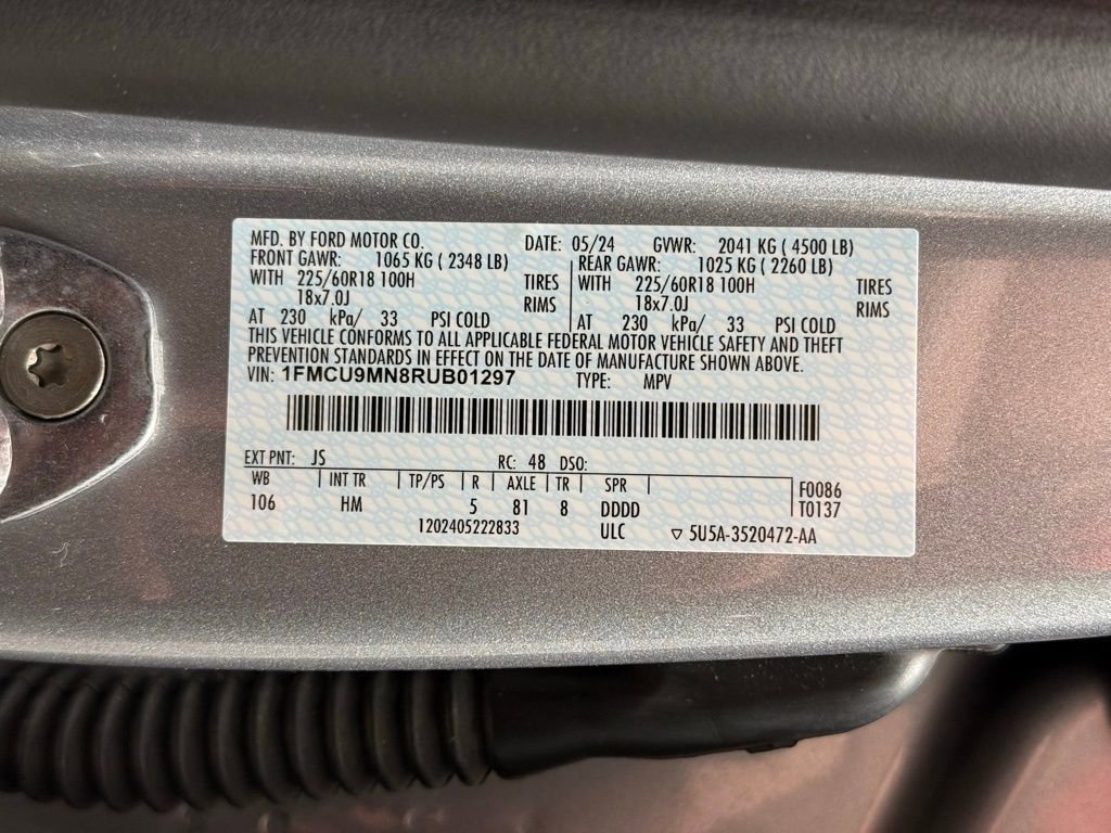 Used 2024 Ford Escape ST-Line w/ Tech Pack #1 AWD/4WD image 31