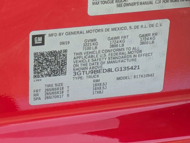 Used 2020 GMC Sierra 1500 SLE w/ SLE Value Package image 29