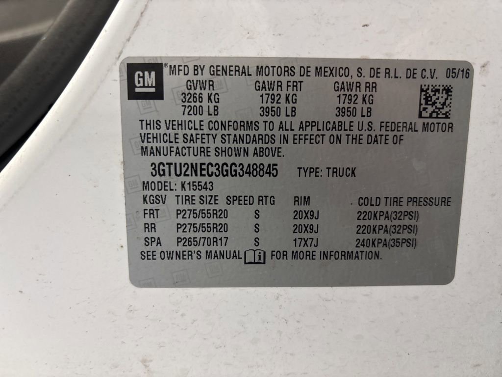 Used 2016 GMC Sierra 1500 SLT w/ All-Terrain Package AWD/4WD image 2