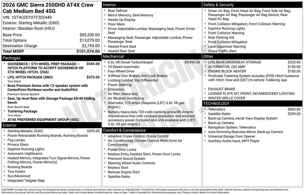 Certified 2026 GMC Sierra 2500 AT4X AWD/4WD image 12