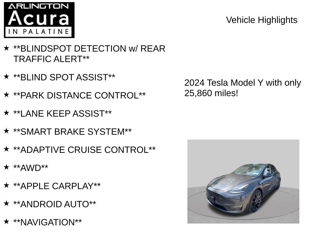 Used 2024 Tesla Model Y Performance AWD/4WD image 7