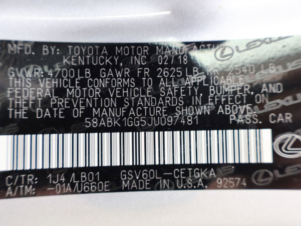 Used 2018 Lexus ES 350 w/ Luxury Package w/Wood Trim FWD image 36