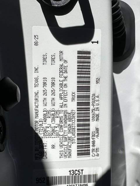 Certified 2026 Toyota Tundra SR5 AWD/4WD image 35
