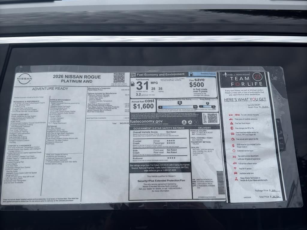 New 2026 Nissan Rogue Platinum image 12