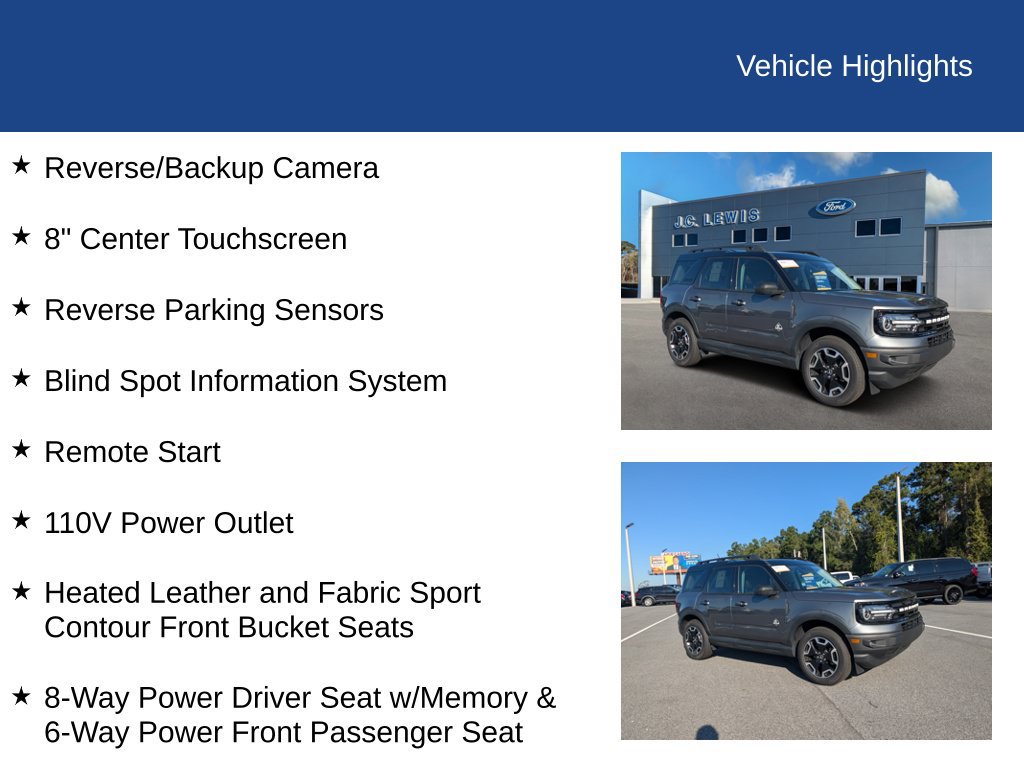 Certified 2024 Ford Bronco Sport Outer Banks AWD/4WD image 27