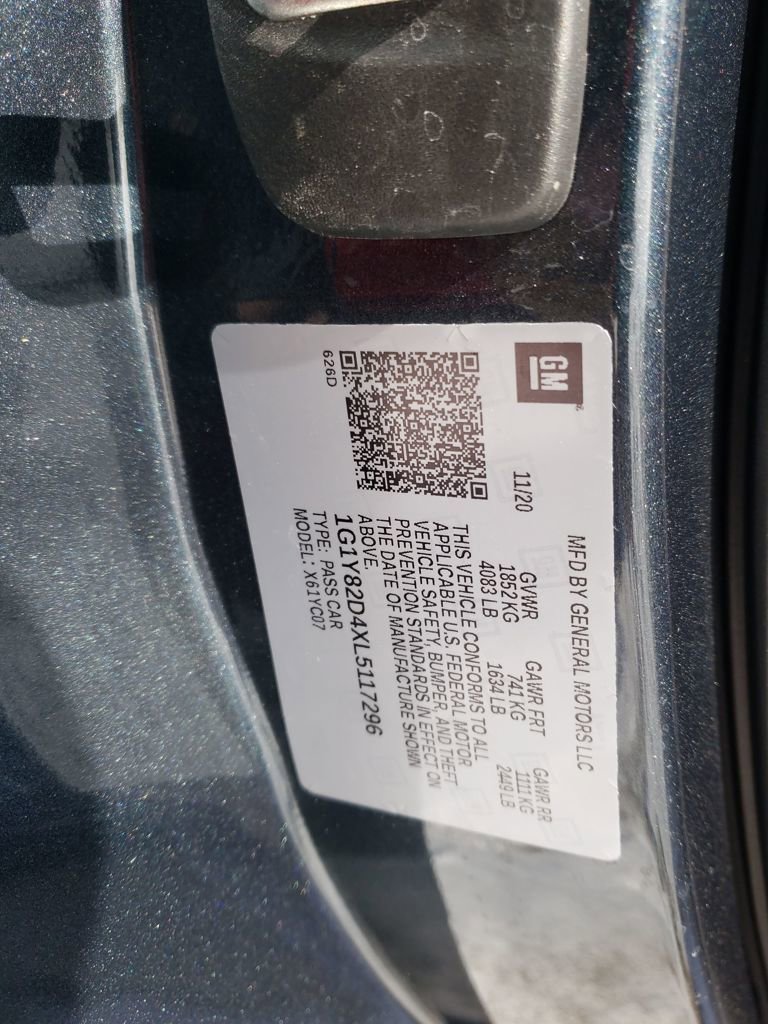 Used 2020 Chevrolet Corvette Stingray Premium Cpe w/ 3LT Preferred Equipment Group image 30