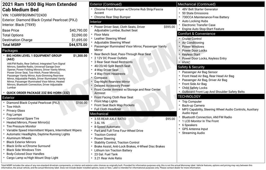 Used 2021 RAM 1500 Big Horn AWD/4WD image 26